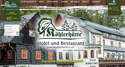 Desktop Screenshot of koehlerhuette.com